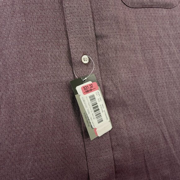 NWT Daniel Cremieux Long Sleeve Button Up Shirt Purple XL Cotton Blue X Print - Picture 9 of 16